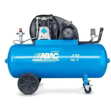 Compresor de correa Abac - 4 hp - 270 lt - pro a39b/270 ct4