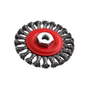 Cepillo copa m/torcido - art.500 - mm.115 - m14/alambre 0,50