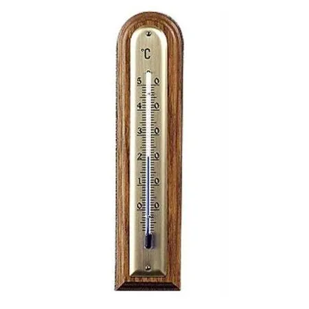 Termómetro de madera moller - nogal claro - redondeado