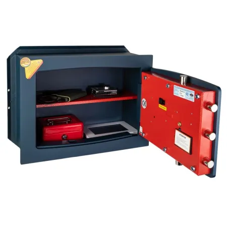 Caja fuerte de pared digital dorada 340x460x240