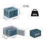Caja fuerte de pared digital dorada 340x460x240