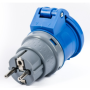 Adaptador industrial schuko - vb-75000 - toma cee 2p+t 16a