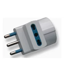 Adaptador triple/schuko - vb73048 - 16a-blanco