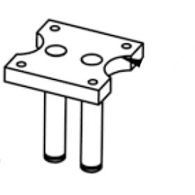 Porta rodillos vertical Docma - 119282 - para cabrestante vf150 a