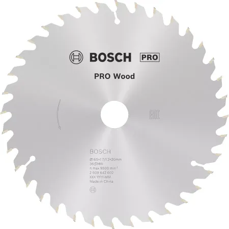 hoja de sierra circular de metal duro bosch - 165x20-d.24 - se wo