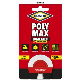 Cinta de doble cara Poly max - blanca - 19 mm x 1,5 m.
