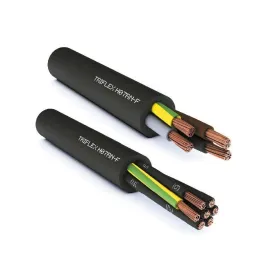 Cable de neopreno - 4 x 2,5 negro - flexible