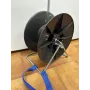 Enrollador de cinta/alambre - corrales de vacas - con soporte de metal
