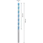 Punta multiconstruccion bosch - d.10x 200/250 - cil-9