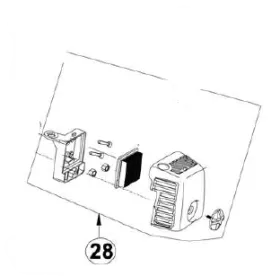 Filtro de aire del cpl del motor Docma - 418883 - para motor (solo 508)