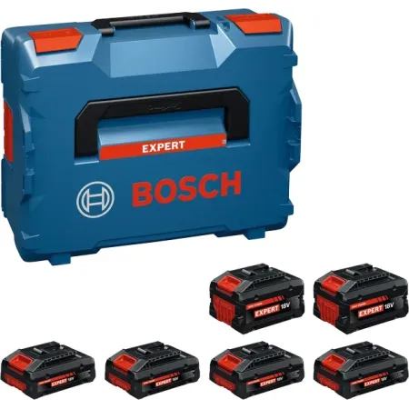 Kit de inicio de 6 baterías Bosch Expert - EXBA, 6 mezclas (4 de 4 Ah + 2 de 8 Ah)