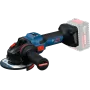 Amoladora angular Bosch Expert 125 EXWS 18V-15S con 2 baterías y cargador