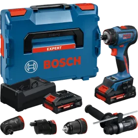 Taladro atornillador Bosch Expert - EXSR18V-90FC Acc - con 2x4AH + 4 mandriles