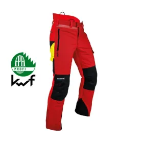 Pantalones anticortes Pfanner - talla M gladiador - rojo abanico