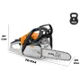 Motosierra Stihl MS 162 - Hoja de 35 cm - Para aficionados/corte de madera