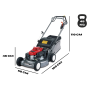 Cortadora de césped autopropulsada Honda  - hrd 536c2 hx e - carrocería de aluminio fundido, con transmisión hidrostática, a