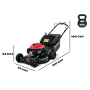 Cortacésped autopropulsado Honda HRN 536 VK de 53 cm | Potente y versátil
