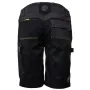 Bonitos pantalones cortos tipo bermuda elásticos - talla L - gris/negro