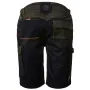 Bonitos pantalones cortos tipo bermuda elásticos - talla XL - verde/negro