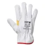 Guantes blancos con estampado floral - 214-top - talla 10