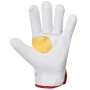 Guantes blancos con estampado floral - 214-top - talla 10