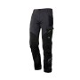 Bonitos pantalones elásticos - talla L - gris/negro