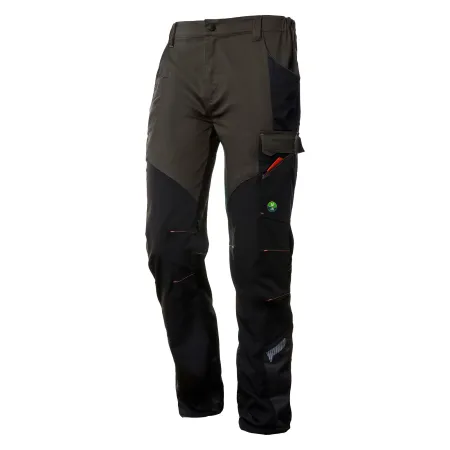 Bonitos pantalones elásticos - talla L - verde/negro