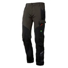 Bonitos pantalones elásticos - talla XXL - verde/negro