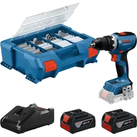 Taladro atornillador inalámbrico Bosch GSR 18V-55 - 2x4.0Ah Pick&Click