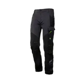 Bonitos pantalones elásticos - talla XL - gris/negro