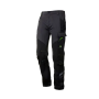 Bonitos pantalones elásticos - talla XL - gris/negro