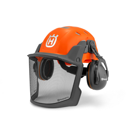 Casco técnico forestal naranja Husqvarna | EPI