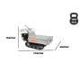 Carretilla motorizada sobre orugas Oleo-Mac CR 450 con plataforma extensible | Fershop