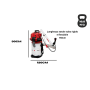 Aspiradora Cifarelli V1200E color castaño con tubo de 100 mm | Fershop