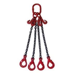 Colgante de cadena de 4 brazos - 8 mm - 4 m - 4,2 m - con ganchos para acortar