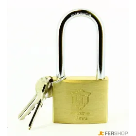 Lucchetto ft italy classic - mm.50 arco lungo - ottone