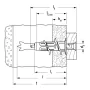 Pasador duoblade fischer - art.545675 -